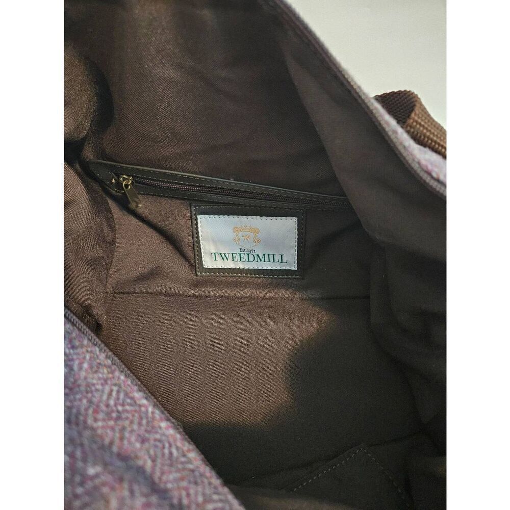 Tweedmill lavender tweed weekender bag. NWT. - Picture 4 of 5